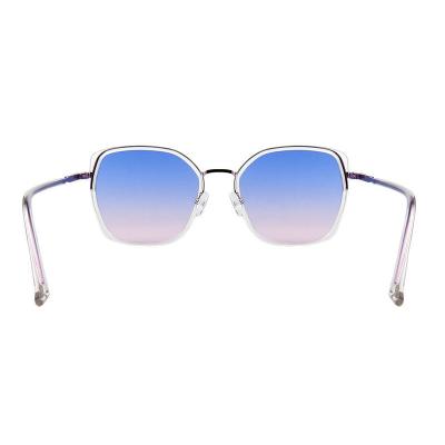H10389(3) Women's Scratch Resistant olive/brown with gold accents Hybrid Full Rim Geometric Luxury Sunglasses Eyewear