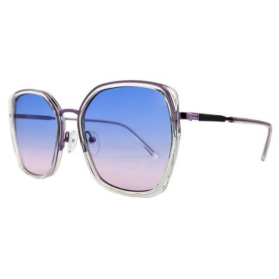 H10389(3) Women's Scratch Resistant olive/brown with gold accents Hybrid Full Rim Geometric Luxury Sunglasses Eyewear