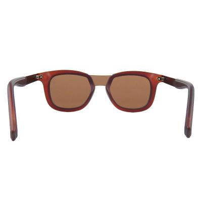 H10381(2) Unisex Spring Hinge dark olive green Hybrid Full Rim Wayfarer Modern Sunglasses Eyewear