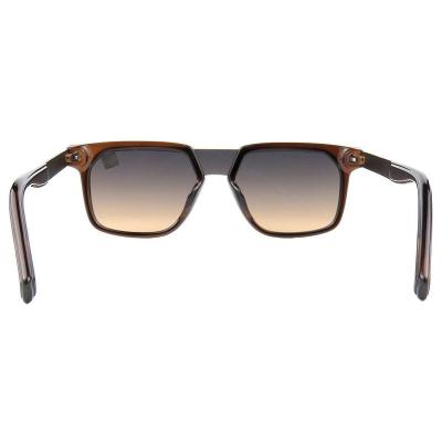 H10382(1) Unisex Lightweight tortoiseshell brown Hybrid Full Rim Square Luxury Sunglasses Eyewear