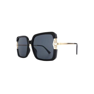 H10377(1) Women's Durable black Hybrid Full Rim Square Luxury Sunglasses Eyewear