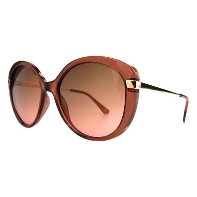H10375(2) Women's Hand Polished dark brown/chocolate Hybrid Full Rim Butterfly Luxury Sunglasses Eyewear