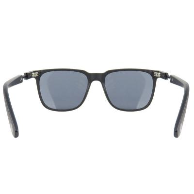 H10383(3) Unisex Polarized navy blue Hybrid Full Rim Wayfarer Modern Sunglasses Eyewear