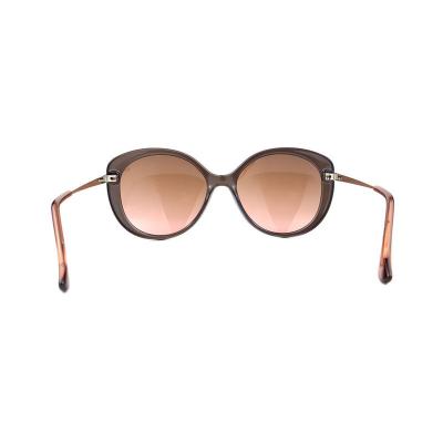 H10375(1) Women's Spring Hinge dark brown/chocolate Hybrid Full Rim Butterfly Luxury Sunglasses Eyewear