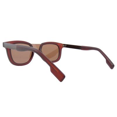 H10381(2) Unisex Spring Hinge dark olive green Hybrid Full Rim Wayfarer Modern Sunglasses Eyewear