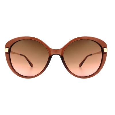 H10375(2) Women's Hand Polished dark brown/chocolate Hybrid Full Rim Butterfly Luxury Sunglasses Eyewear
