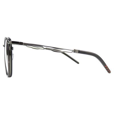 H10393(3) Unisex UV400 Protection gold Hybrid Full Rim Round Vintage Sunglasses Eyewear
