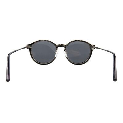 H10399(3) Unisex Spring Hinge burgundy Hybrid Full Rim Round Vintage Sunglasses Eyewear