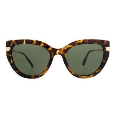 H10410(1) Women's Polarized tortoise Hybrid Full Rim Cat Eye Vintage Sunglasses Eyewear