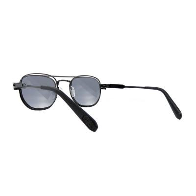 H10396(2) Unisex Lightweight gold Hybrid Full Rim Aviator Luxury Sunglasses Eyewear