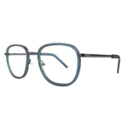 H10395(3) Unisex Scratch Resistant gray marbled Hybrid Full Rim Geometric Modern Sunglasses Eyewear