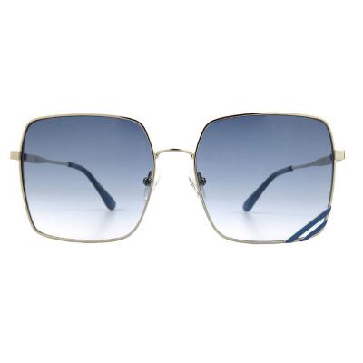 H10405(1) Women's Premium Quality gold/champagne Hybrid Full Rim Square Luxury Sunglasses Eyewear
