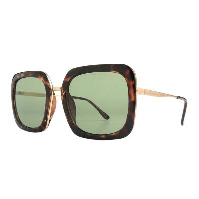 H10414(1) Women's Polarized tortoiseshell Hybrid Full Rim Square Vintage Sunglasses Eyewear