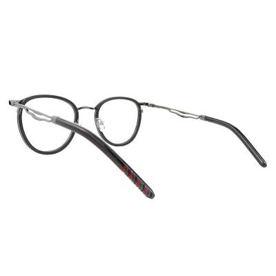 H10393(3) Unisex UV400 Protection gold Hybrid Full Rim Round Vintage Sunglasses Eyewear