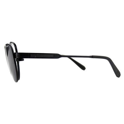 H10396(2) Unisex Lightweight gold Hybrid Full Rim Aviator Luxury Sunglasses Eyewear