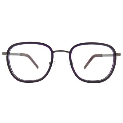 H10395(2) Unisex UV400 Protection gray marbled Hybrid Full Rim Geometric Modern Sunglasses Eyewear