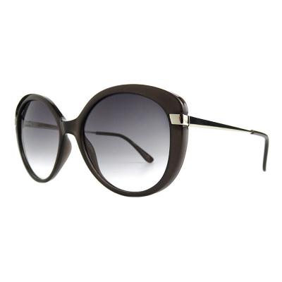 H10411(1) Women's Durable dark brown Hybrid Full Rim Round Vintage Sunglasses Eyewear