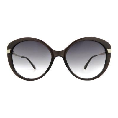 H10411(1) Women's Durable dark brown Hybrid Full Rim Round Vintage Sunglasses Eyewear