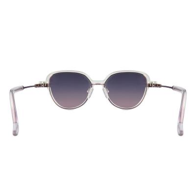 H10398(2) Unisex Scratch Resistant amber/honey brown Hybrid Full Rim Round Vintage Sunglasses Eyewear