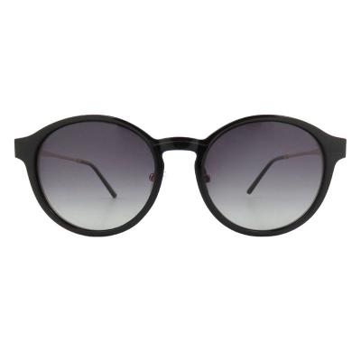H10399(2) Unisex Spring Hinge burgundy Hybrid Full Rim Round Vintage Sunglasses Eyewear
