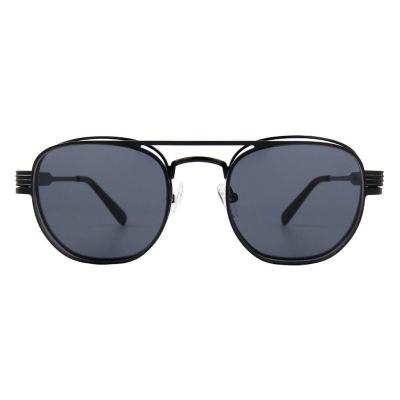 H10396(2) Unisex Lightweight gold Hybrid Full Rim Aviator Luxury Sunglasses Eyewear