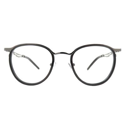 H10393(3) Unisex UV400 Protection gold Hybrid Full Rim Round Vintage Sunglasses Eyewear