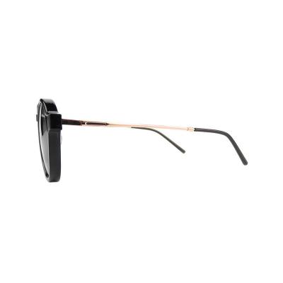 H10399(2) Unisex Spring Hinge burgundy Hybrid Full Rim Round Vintage Sunglasses Eyewear