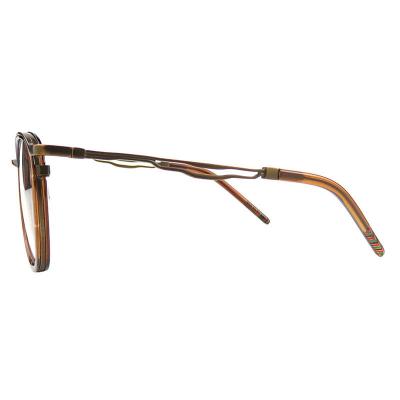 H10393(2) Unisex Lightweight gold Hybrid Full Rim Round Vintage Sunglasses Eyewear