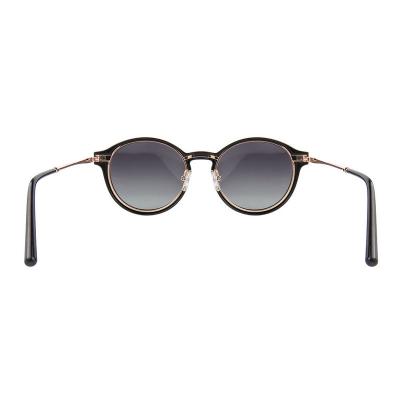 H10399(2) Unisex Spring Hinge burgundy Hybrid Full Rim Round Vintage Sunglasses Eyewear