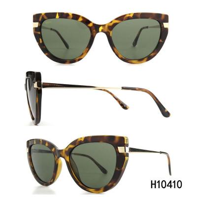 H10410 Women's Durable tortoise Hybrid Full Rim Cat Eye Vintage Sunglasses Eyewear