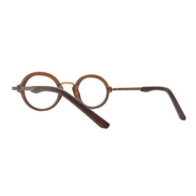 H10397(2) Unisex Hand Polished clear/silver/dark gray Hybrid Full Rim Round Modern Sunglasses Eyewear