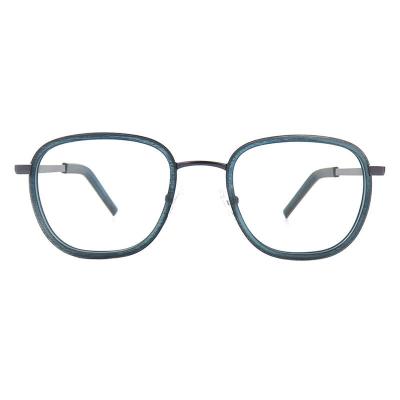 H10395(3) Unisex Scratch Resistant gray marbled Hybrid Full Rim Geometric Modern Sunglasses Eyewear