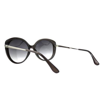 H10411(1) Women's Durable dark brown Hybrid Full Rim Round Vintage Sunglasses Eyewear