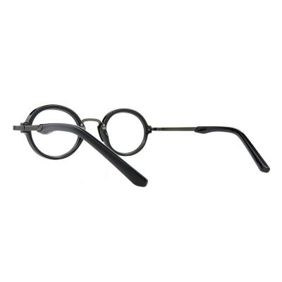 H10397(3) Unisex Lightweight clear/silver/dark gray Hybrid Full Rim Round Modern Sunglasses Eyewear