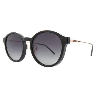 H10399(2) Unisex Spring Hinge burgundy Hybrid Full Rim Round Vintage Sunglasses Eyewear