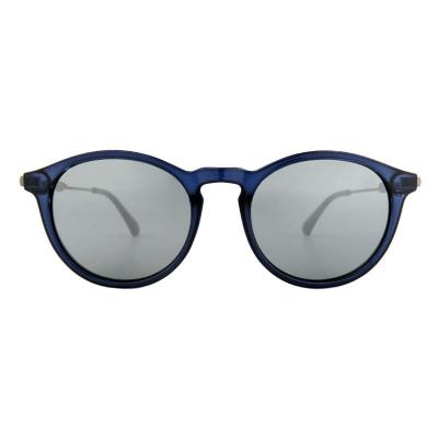 H10401(3) Unisex Scratch Resistant black Hybrid Full Rim Round Modern Sunglasses Eyewear