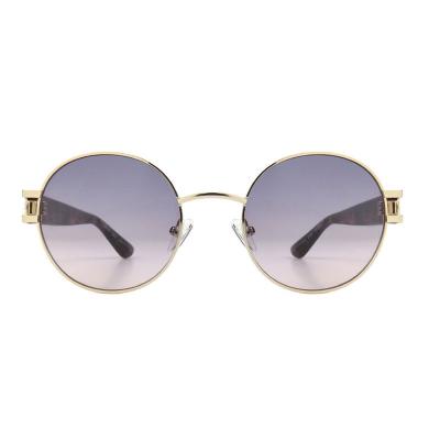 H10415(2) Women's Polarized rose gold Hybrid Full Rim Round Luxury Sunglasses Eyewear