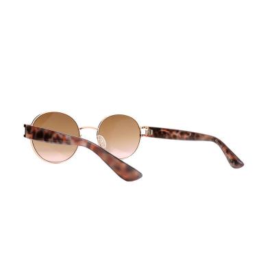 H10415(1) Women's Lightweight rose gold Hybrid Full Rim Round Luxury Sunglasses Eyewear