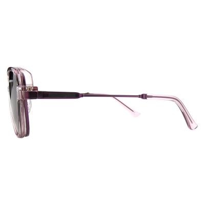 H10398(3) Unisex Lightweight amber/honey brown Hybrid Full Rim Round Vintage Sunglasses Eyewear