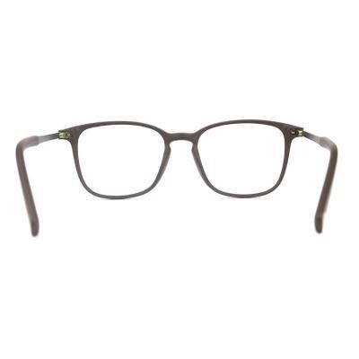 H20250(1) Unisex UV400 Protection matte charcoal gray Hybrid Full Rim Square Modern Sunglasses Eyewear