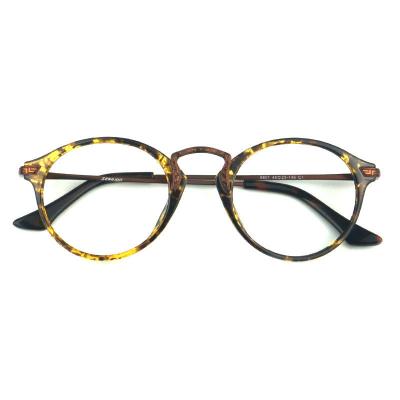 H20007 Unisex Scratch Resistant tortoise Hybrid Full Rim Round Vintage Sunglasses Eyewear