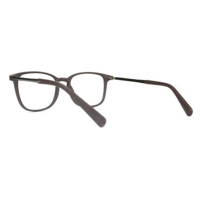 H20250(1) Unisex UV400 Protection matte charcoal gray Hybrid Full Rim Square Modern Sunglasses Eyewear