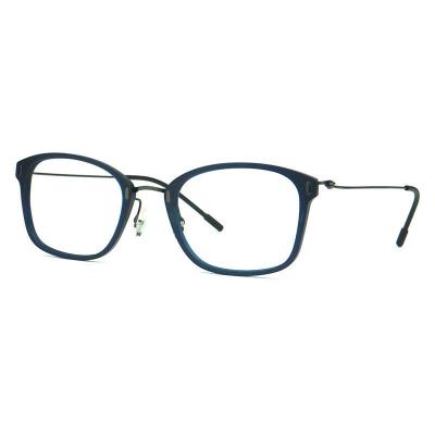 H20228 Unisex Premium Quality navy blue Hybrid Full Rim Square Modern Sunglasses Eyewear