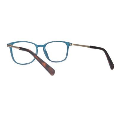 H20251(1) Unisex Spring Hinge teal / blue-green Hybrid Full Rim Square Modern Sunglasses Eyewear