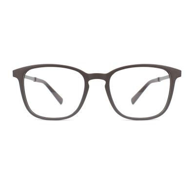 H20250(1) Unisex UV400 Protection matte charcoal gray Hybrid Full Rim Square Modern Sunglasses Eyewear