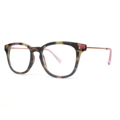 H20246(1) Women's Hand Polished pink tortoise / multi-color tortoiseshell Hybrid Full Rim Square Modern Sunglasses Eyewear