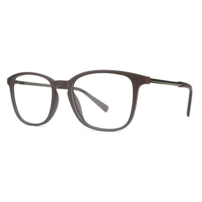 H20250(1) Unisex UV400 Protection matte charcoal gray Hybrid Full Rim Square Modern Sunglasses Eyewear