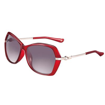 H8310 Women's Durable black Hybrid Full Rim Butterfly Luxury Sunglasses Eyewear