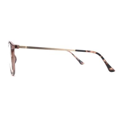 H20248(2) Unisex Lightweight gray tortoiseshell Hybrid Full Rim Round Modern Sunglasses Eyewear