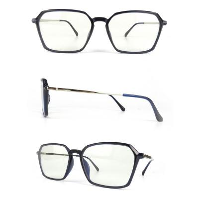 H20234 Unisex Scratch Resistant black Hybrid Full Rim Geometric Modern Sunglasses Eyewear